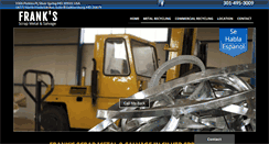 Desktop Screenshot of franksscrapmetal.com